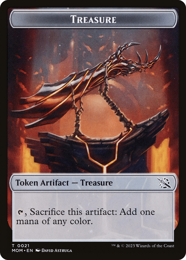 Treasure (21) // Teferi Akosa of Zhalfir Emblem Double-Sided Token [March of the Machine Tokens] MTG Single Magic: The Gathering  | Multizone: Comics And Games