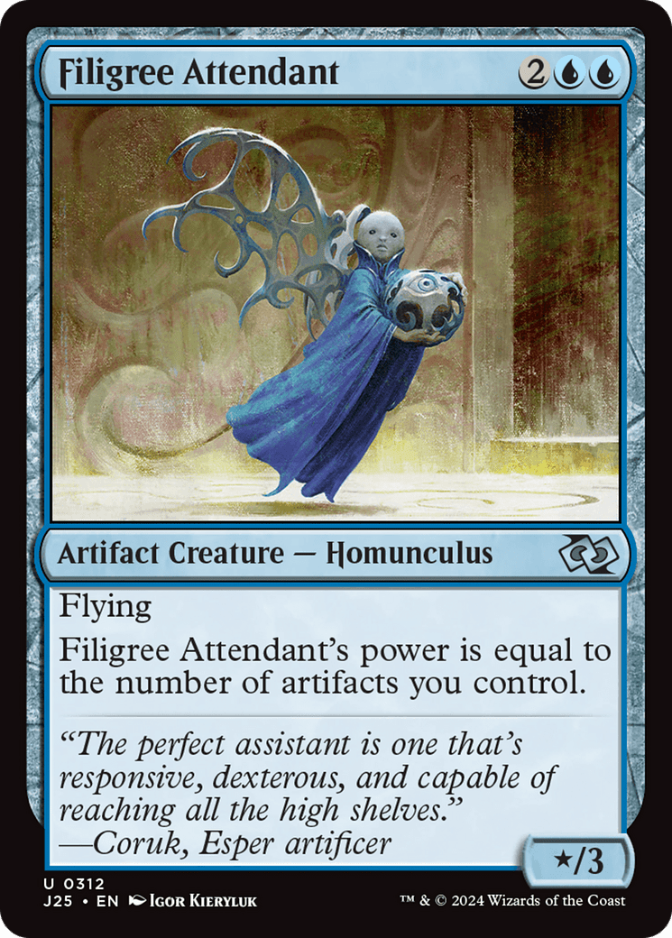 Filigree Attendant [Foundations Jumpstart] MTG Single Magic: The Gathering  | Multizone: Comics And Games