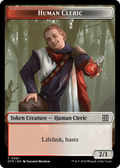 Human Cleric // Plot Double-Sided Token [Outlaws of Thunder Junction: Breaking News Tokens] MTG Single Magic: The Gathering  | Multizone: Comics And Games