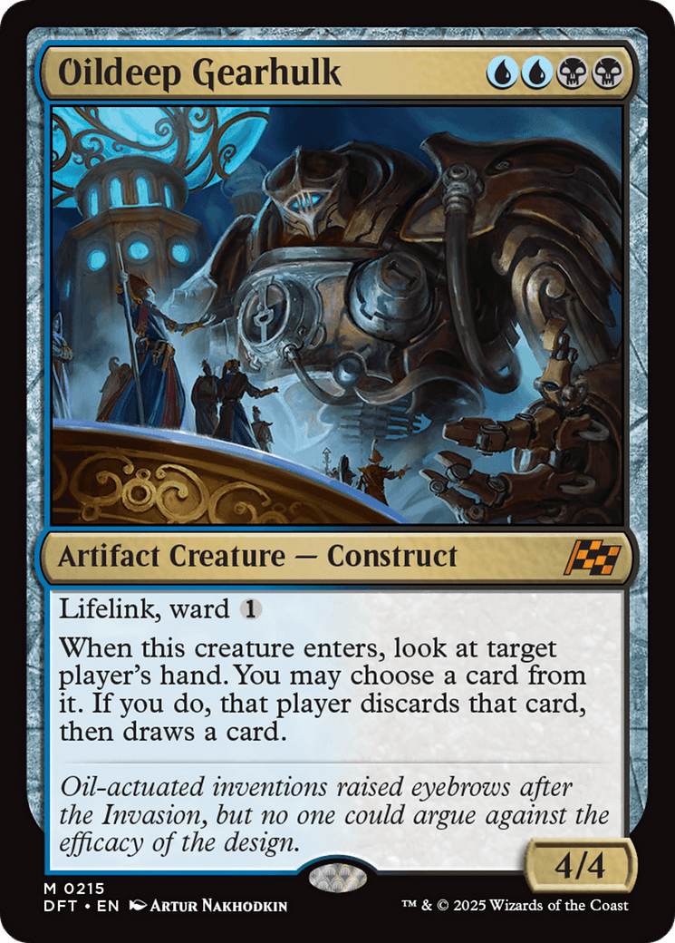 Oildeep Gearhulk [Aetherdrift] MTG Single Magic: The Gathering  | Multizone: Comics And Games