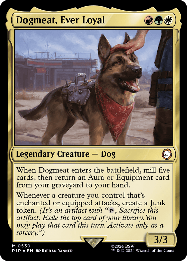 Dogmeat, Ever Loyal (Surge Foil) [Fallout] MTG Single Magic: The Gathering  | Multizone: Comics And Games