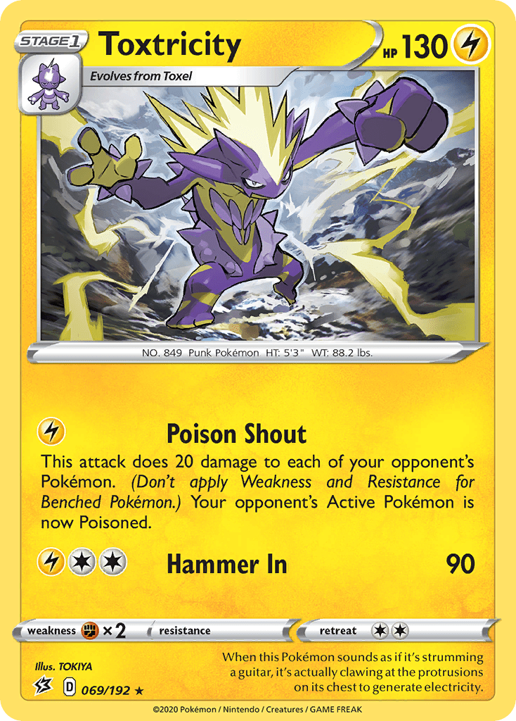 Toxtricity (069/192) [Sword & Shield: Rebel Clash] Pokemon Single Pokémon  | Multizone: Comics And Games