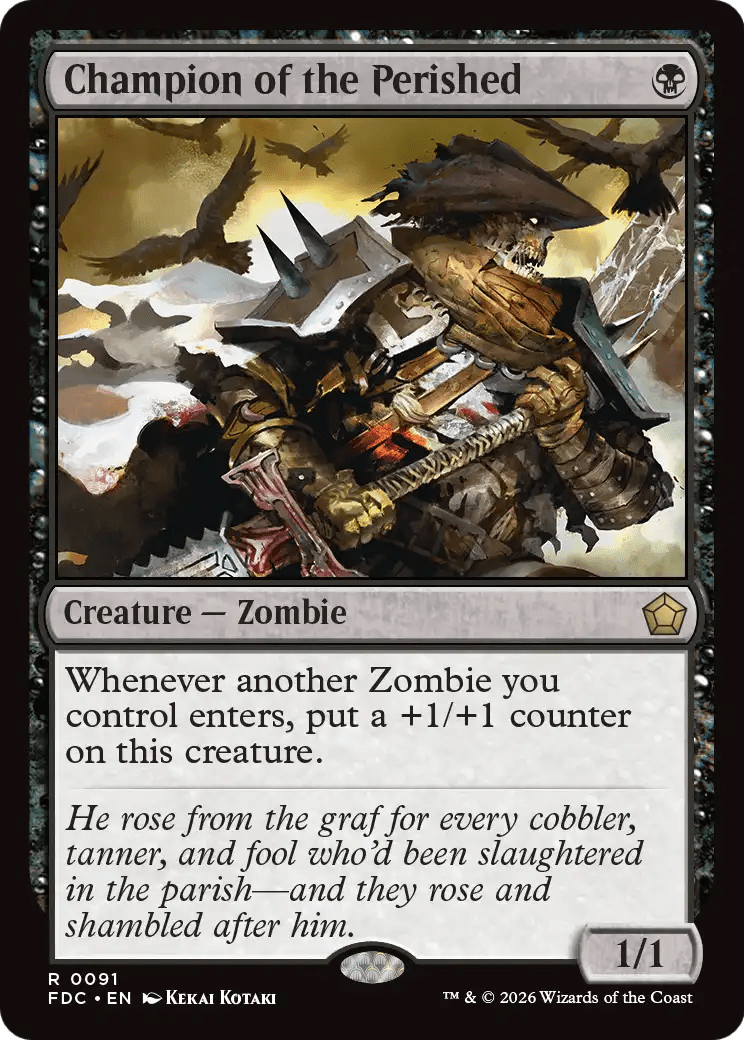 Champion of the Perished [Foundations Commander] MTG Single Magic: The Gathering  | Multizone: Comics And Games