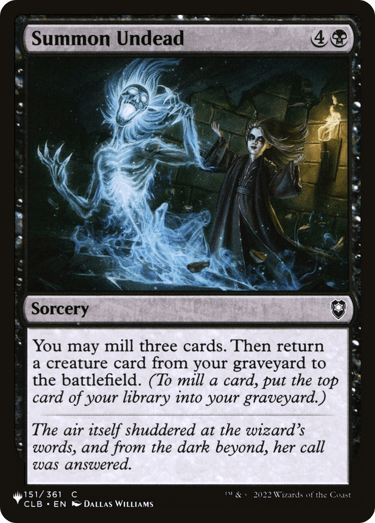 Summon Undead [The List] MTG Single Magic: The Gathering  | Multizone: Comics And Games