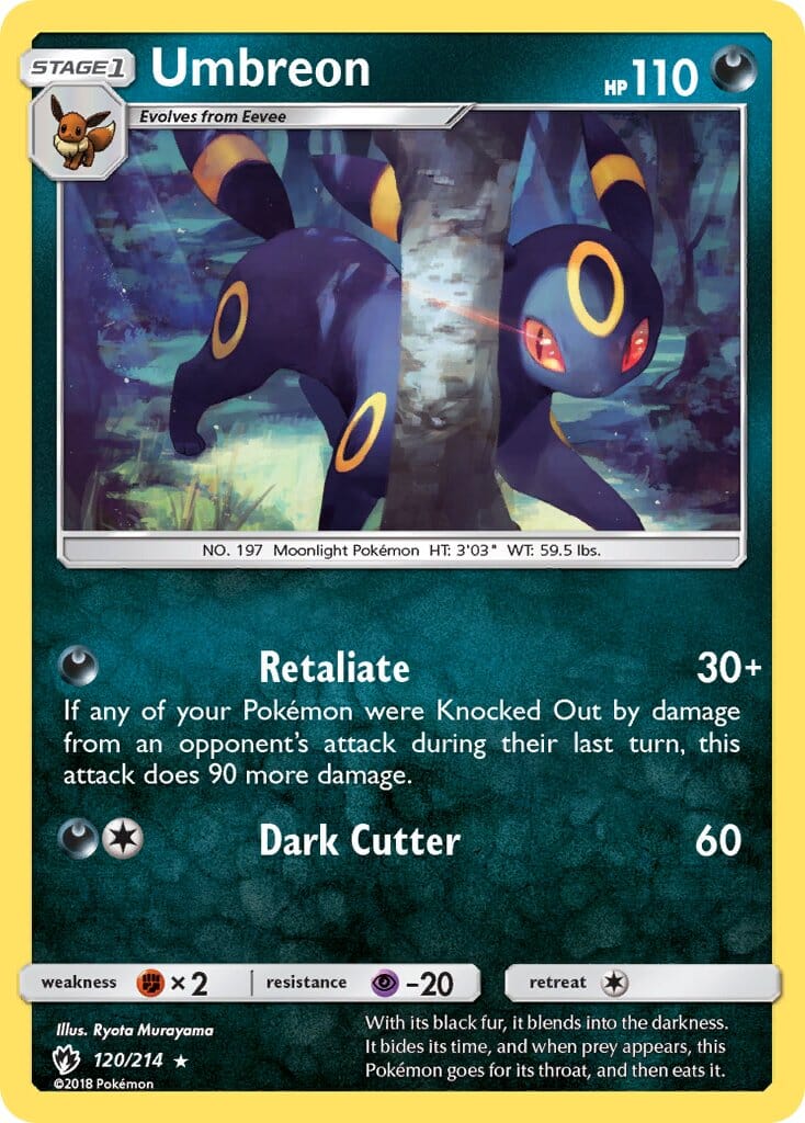 Umbreon (120/214) (Cosmos Holo) (Blister Exclusive) [Sun & Moon: Lost Thunder] Pokemon Single Pokémon  | Multizone: Comics And Games