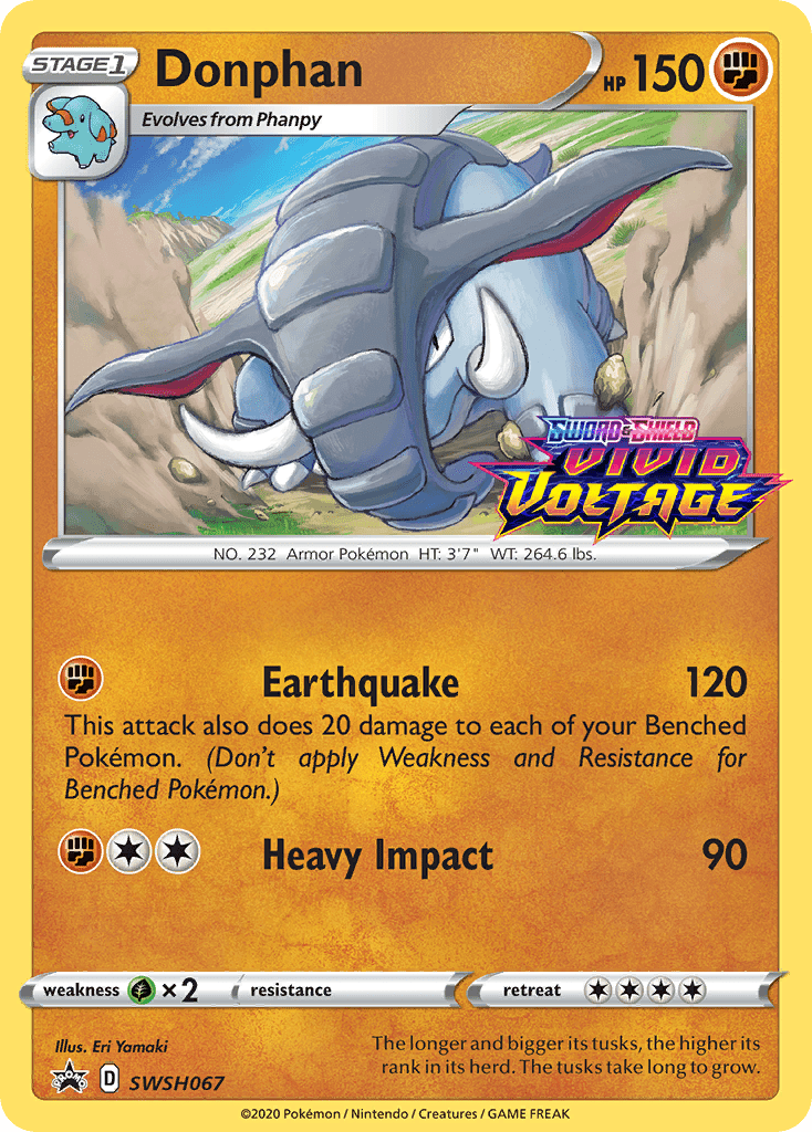 Donphan (SWSH067) (Prerelease Promo) [Sword & Shield: Black Star Promos] Pokemon Single Pokémon  | Multizone: Comics And Games