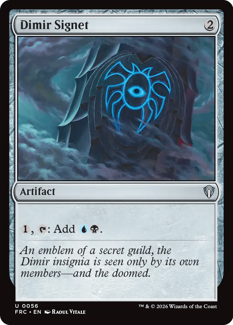 Dimir Signet [Reality Fracture Commander] MTG Single Magic: The Gathering  | Multizone: Comics And Games