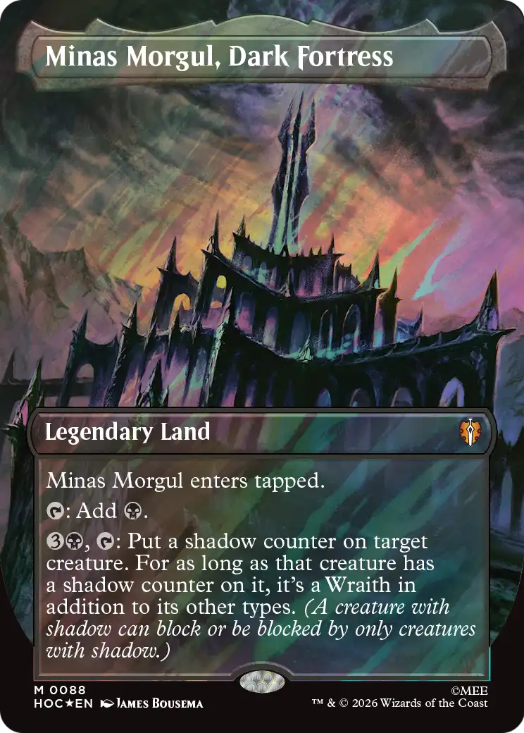 Minas Morgul, Dark Fortress (Borderless) (Surge Foil) [The Hobbit: Eternal-Legal] | Multizone: Comics And Games