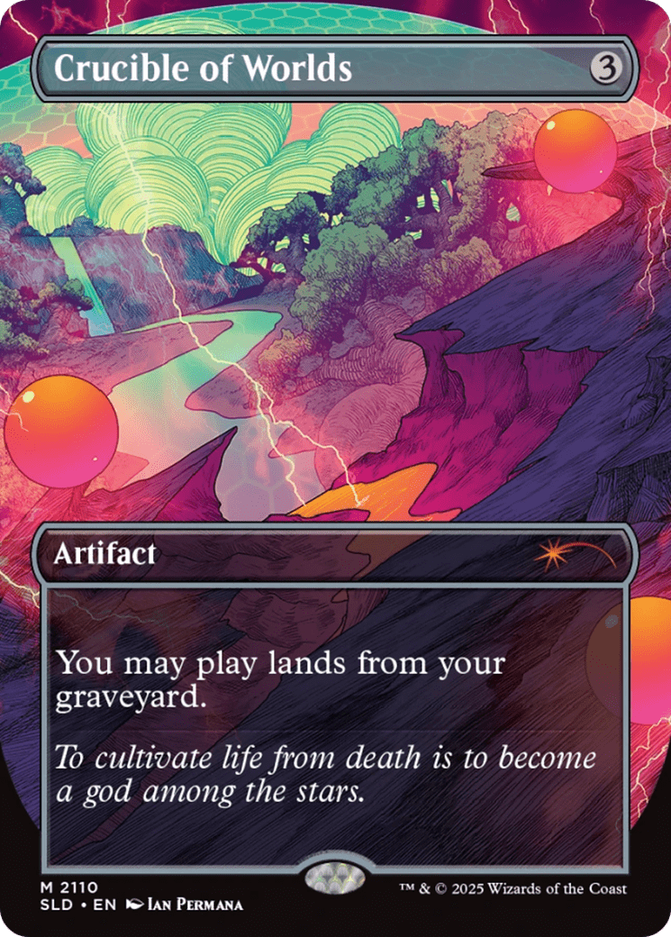 Crucible of Worlds (Galaxy Foil) [Secret Lair Drop Series] MTG Single Magic: The Gathering  | Multizone: Comics And Games