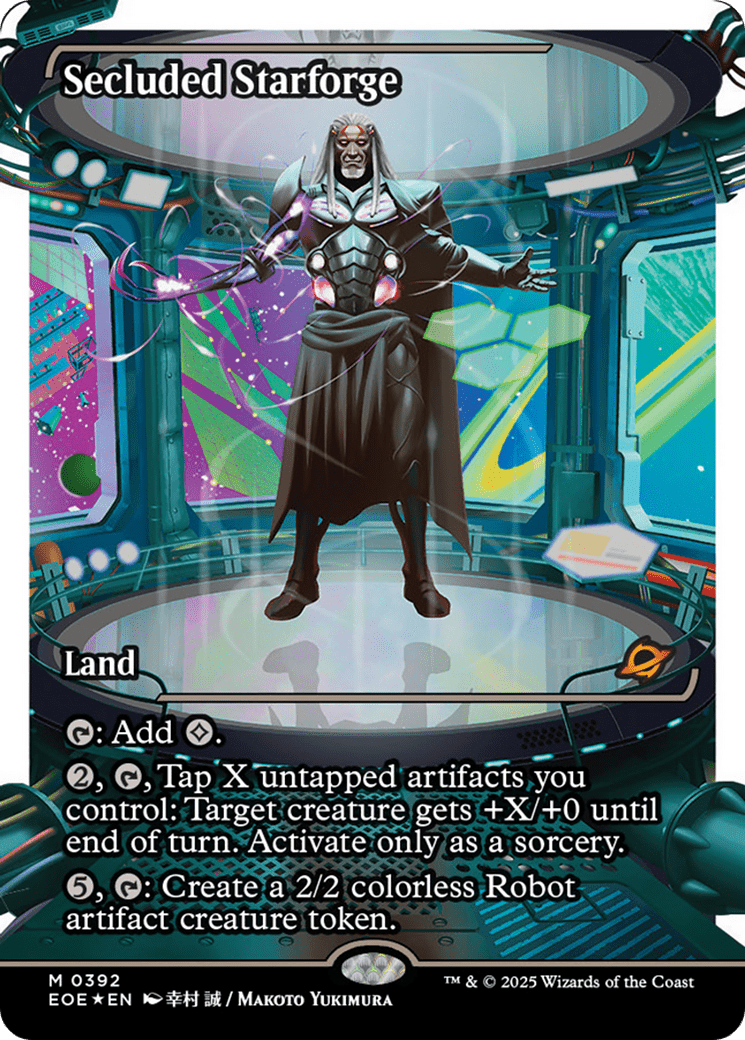 Secluded Starforge (Showcase) (Fracture Foil) [Edge of Eternities] MTG Single Magic: The Gathering  | Multizone: Comics And Games