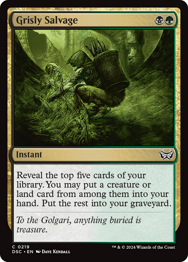 Grisly Salvage [Duskmourn: House of Horror Commander] MTG Single Magic: The Gathering  | Multizone: Comics And Games
