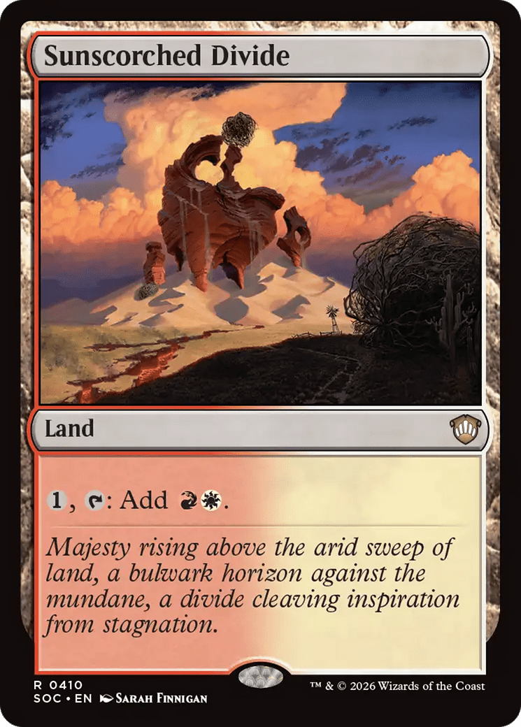Sunscorched Divide [Secrets of Strixhaven Commander] MTG Single Magic: The Gathering  | Multizone: Comics And Games