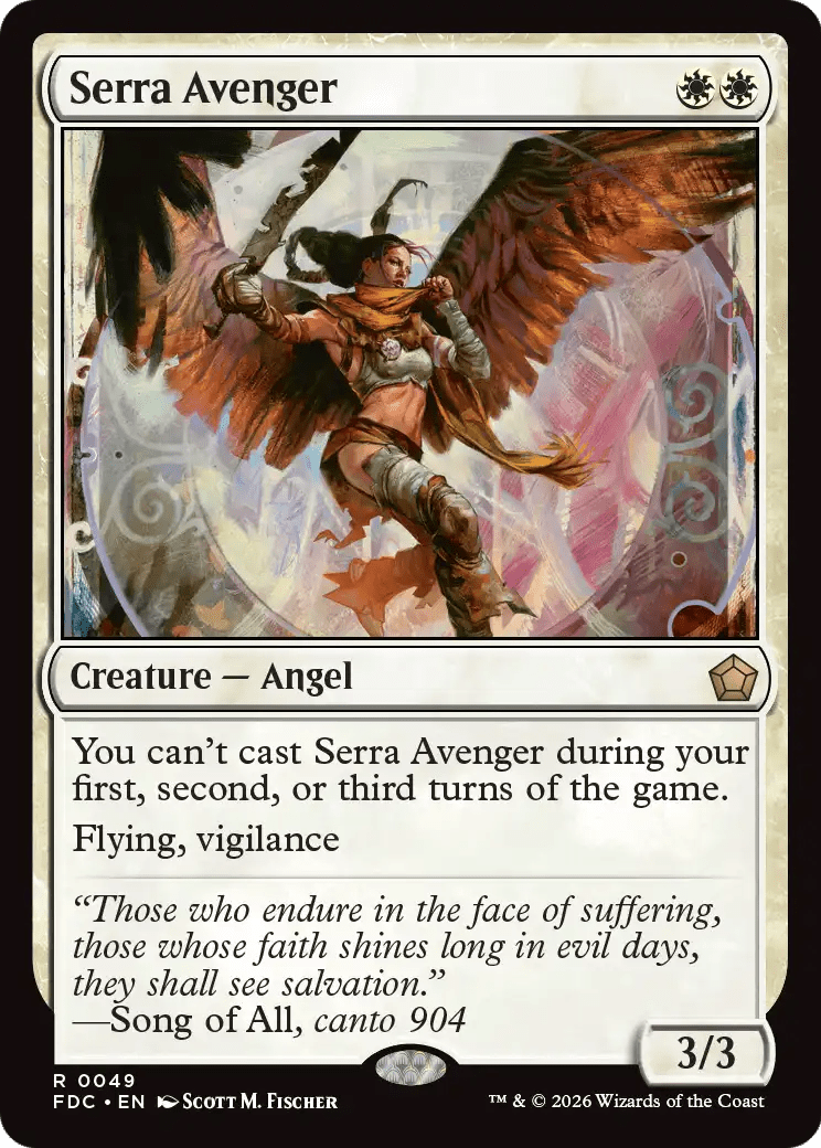 Serra Avenger [Foundations Commander] MTG Single Magic: The Gathering  | Multizone: Comics And Games