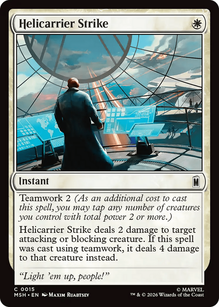 Helicarrier Strike [Marvel Super Heroes] MTG Single Magic: The Gathering  | Multizone: Comics And Games