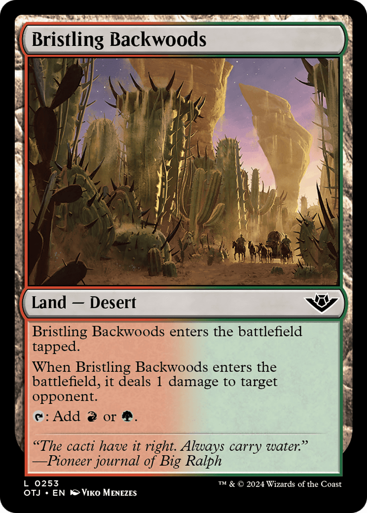 Bristling Backwoods [Outlaws of Thunder Junction] MTG Single Magic: The Gathering  | Multizone: Comics And Games