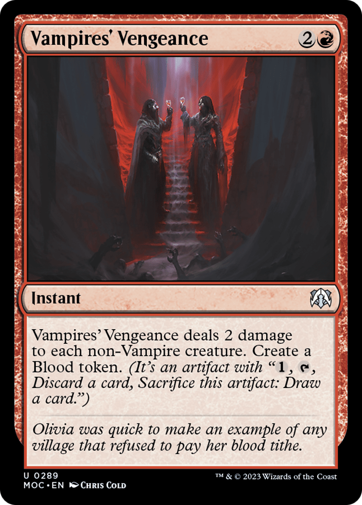 Vampires' Vengeance [March of the Machine Commander] MTG Single Magic: The Gathering  | Multizone: Comics And Games