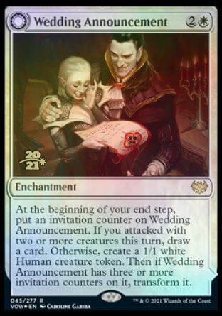 Wedding Announcement // Wedding Festivity [Innistrad: Crimson Vow Prerelease Promos] MTG Single Magic: The Gathering  | Multizone: Comics And Games