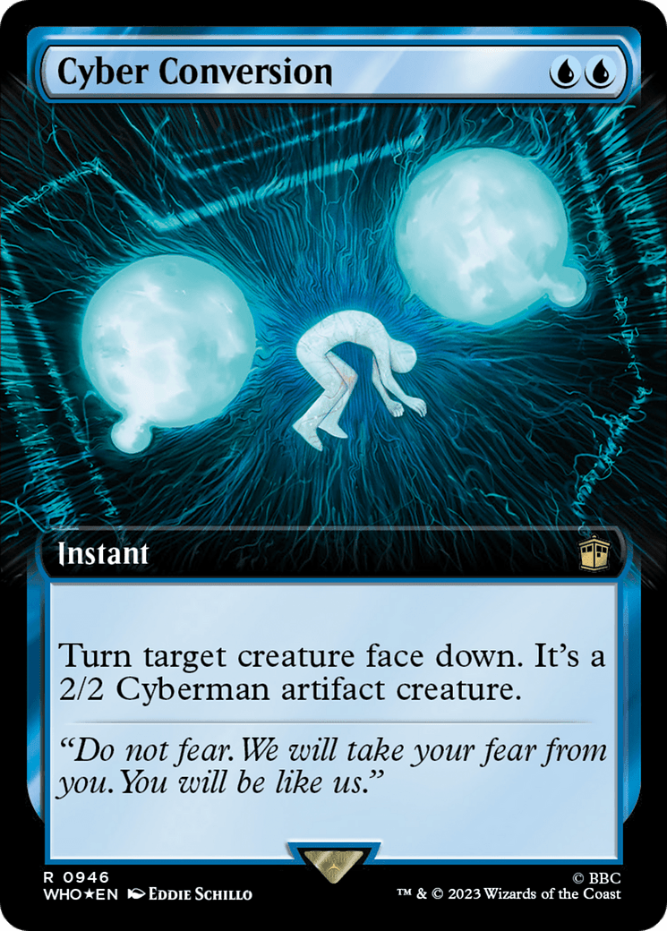 Cyber Conversion (Extended Art) (Surge Foil) [Doctor Who] MTG Single Magic: The Gathering  | Multizone: Comics And Games