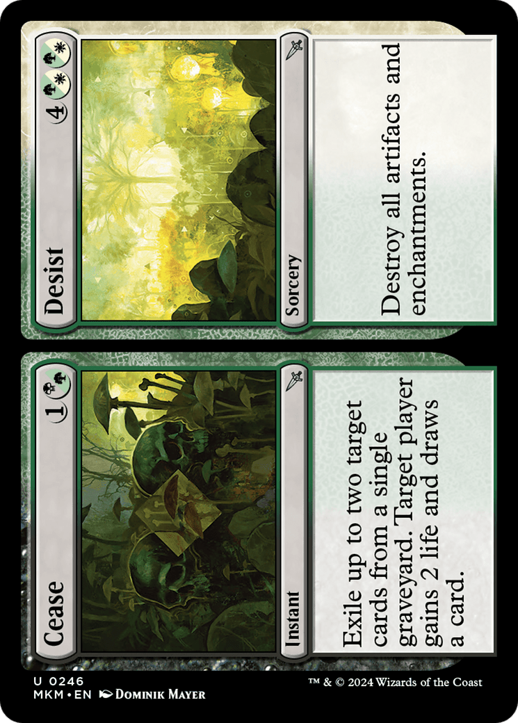 Cease // Desist [Murders at Karlov Manor] MTG Single Magic: The Gathering  | Multizone: Comics And Games