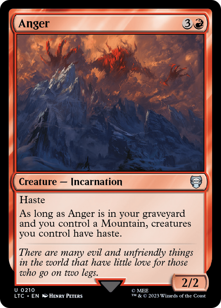 Anger [The Lord of the Rings: Tales of Middle-Earth Commander] MTG Single Magic: The Gathering  | Multizone: Comics And Games