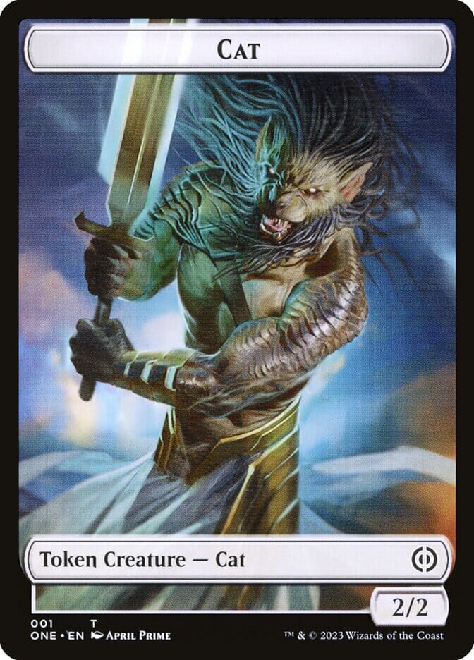 Phyrexian Goblin // Cat Double-Sided Token [Phyrexia: All Will Be One Tokens] MTG Single Magic: The Gathering  | Multizone: Comics And Games