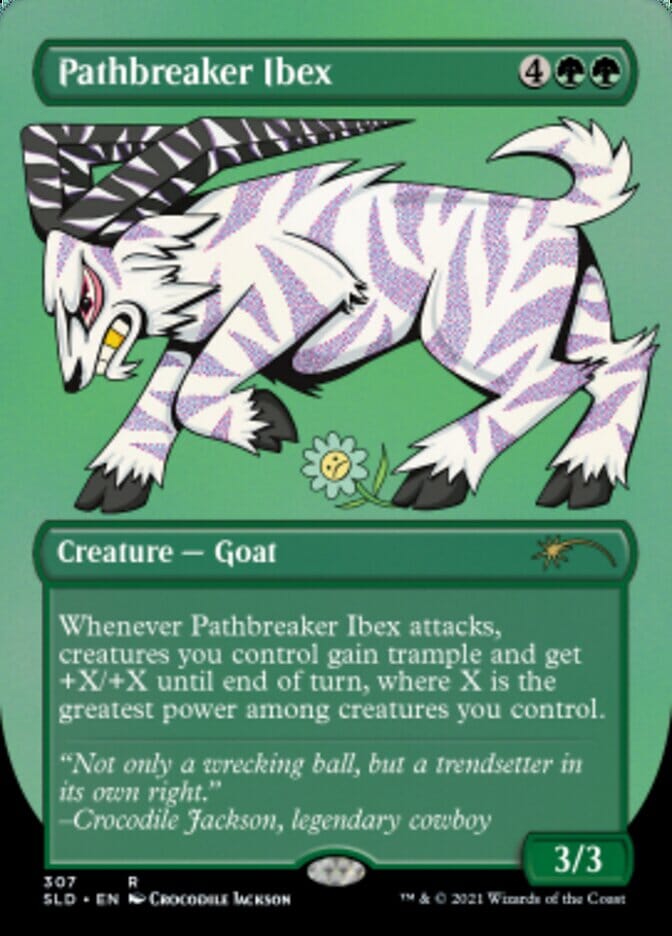 Pathbreaker Ibex (Borderless) [Secret Lair Drop Series] MTG Single Magic: The Gathering  | Multizone: Comics And Games