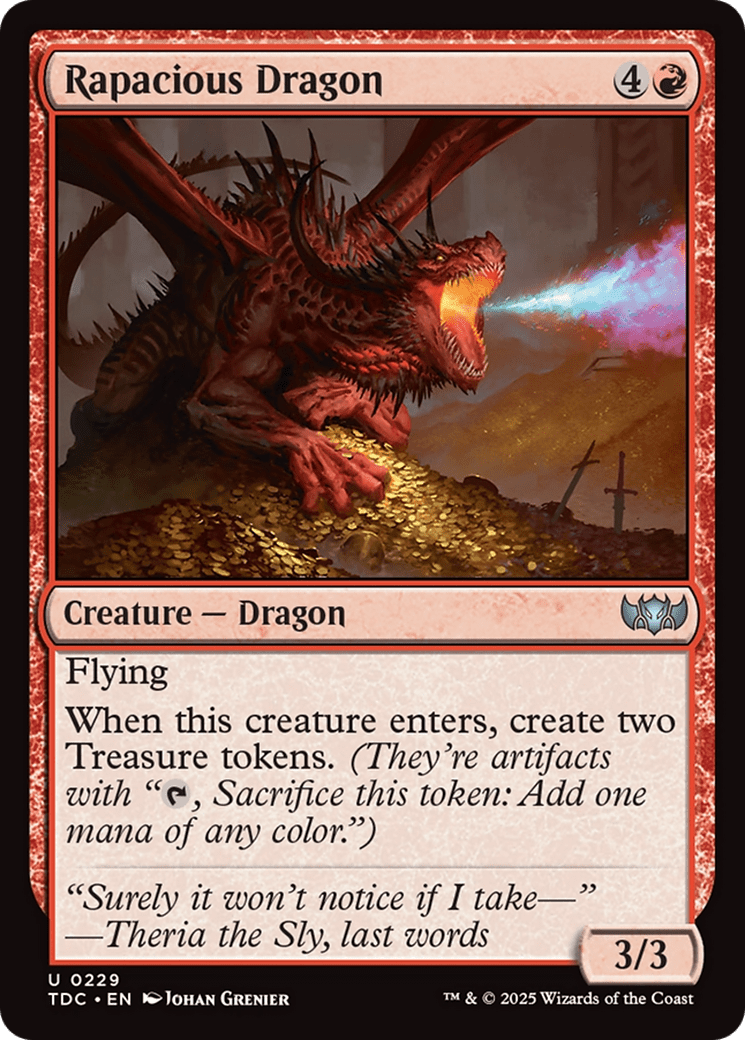 Rapacious Dragon [Tarkir: Dragonstorm Commander] MTG Single Magic: The Gathering  | Multizone: Comics And Games