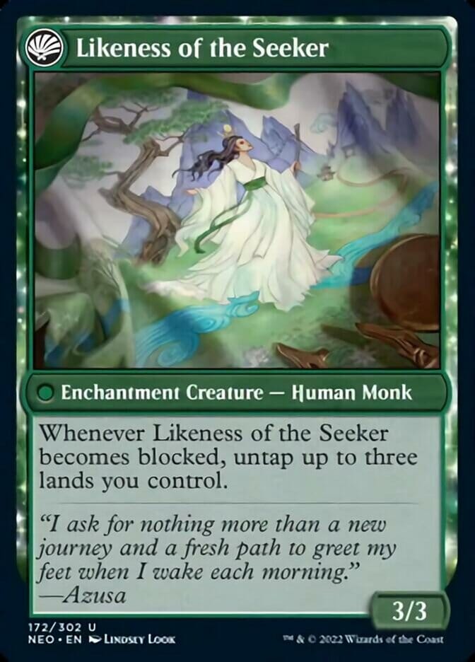 Azusa's Many Journeys // Likeness of the Seeker [Kamigawa: Neon Dynasty] MTG Single Magic: The Gathering  | Multizone: Comics And Games