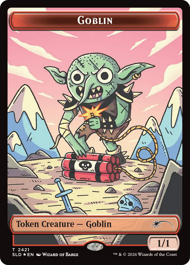 Goblin Token (2421) [Secret Lair Drop Series] MTG Single Magic: The Gathering  | Multizone: Comics And Games