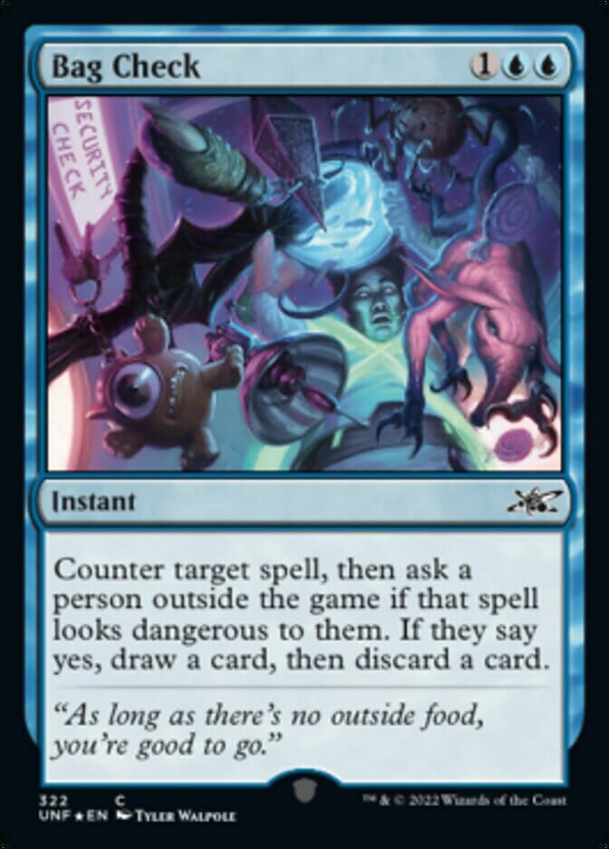 Bag Check (Galaxy Foil) [Unfinity] MTG Single Magic: The Gathering  | Multizone: Comics And Games