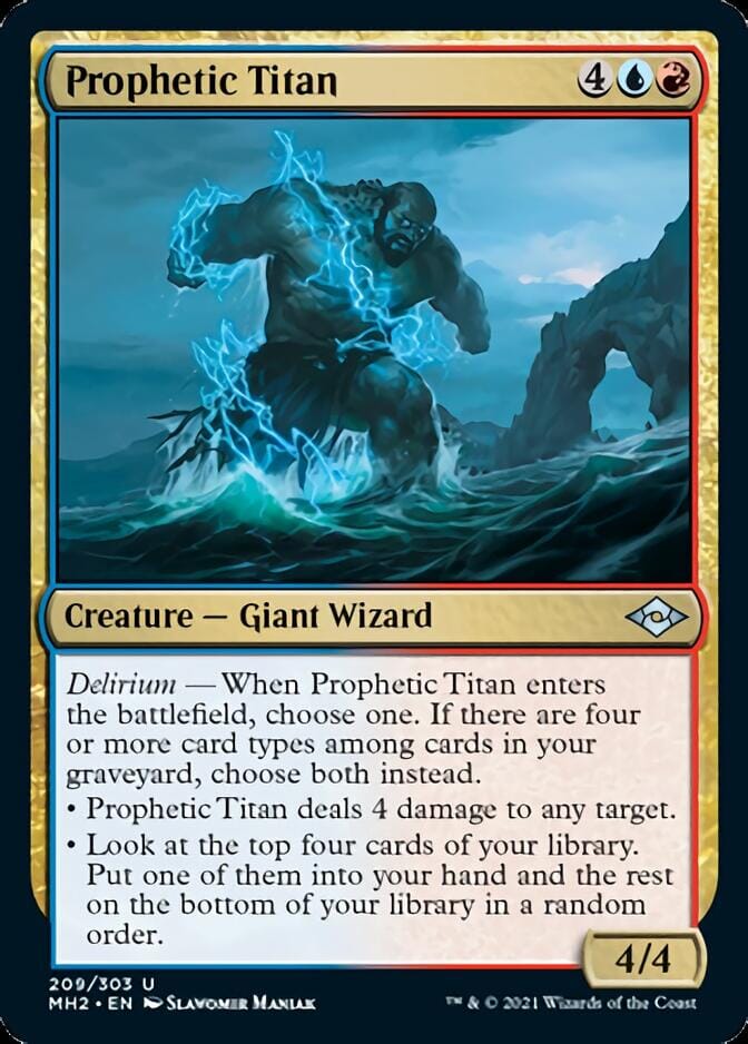 Prophetic Titan [Modern Horizons 2] MTG Single Magic: The Gathering  | Multizone: Comics And Games