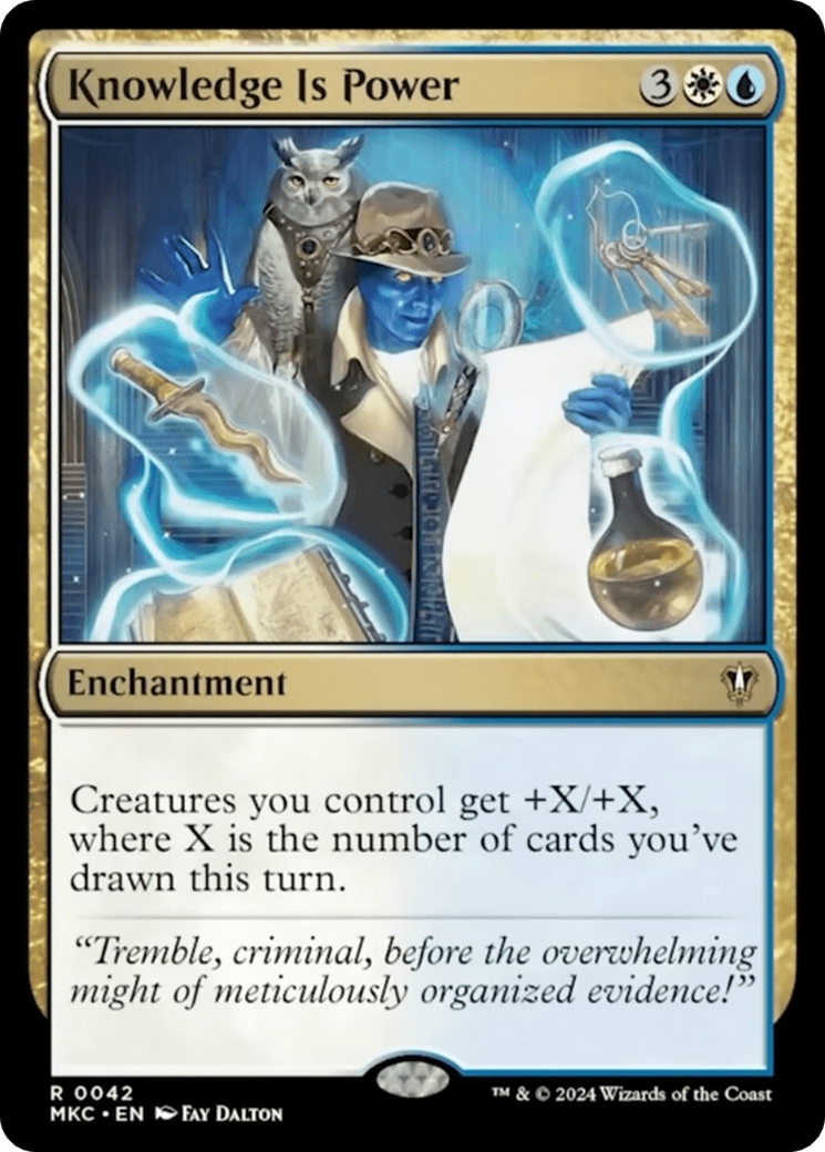 Knowledge is Power [Murders at Karlov Manor Commander] MTG Single Magic: The Gathering  | Multizone: Comics And Games