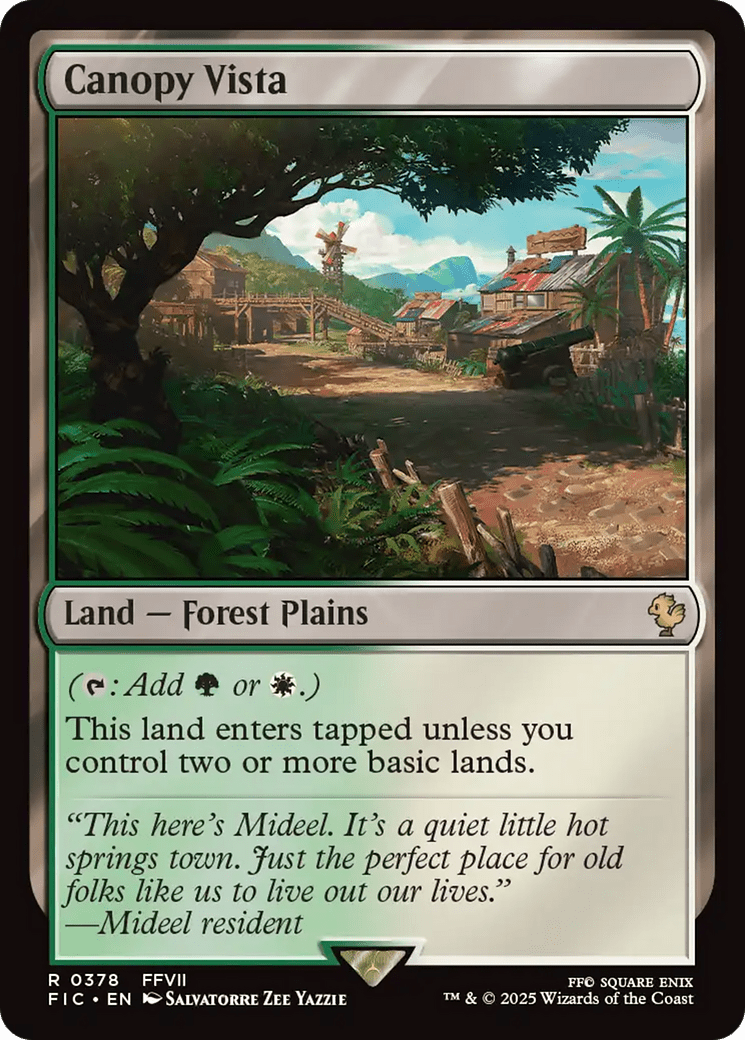 Canopy Vista [FINAL FANTASY Commander] MTG Single Magic: The Gathering  | Multizone: Comics And Games