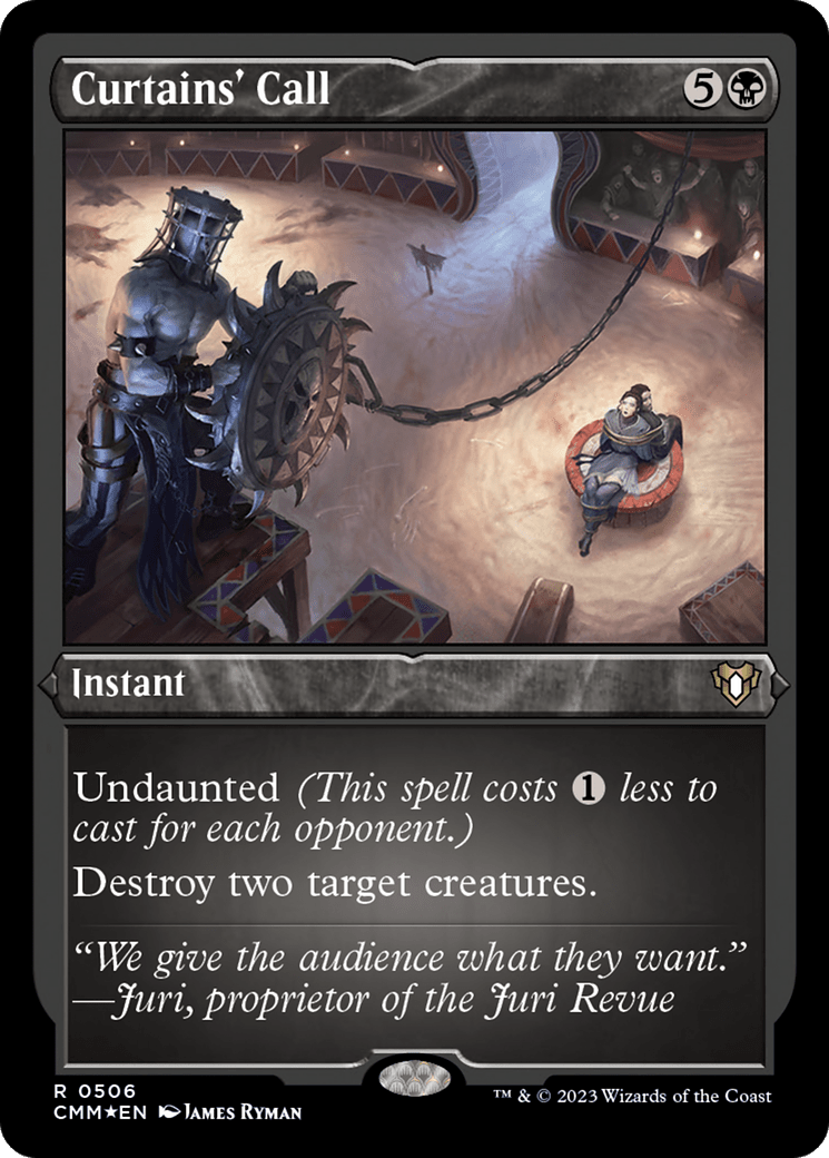 Curtains' Call (Foil Etched) [Commander Masters] MTG Single Magic: The Gathering  | Multizone: Comics And Games