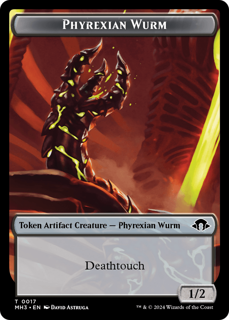 Servo // Phyrexian Wurm (0017) Double-Sided Token [Modern Horizons 3 Tokens] MTG Single Magic: The Gathering  | Multizone: Comics And Games