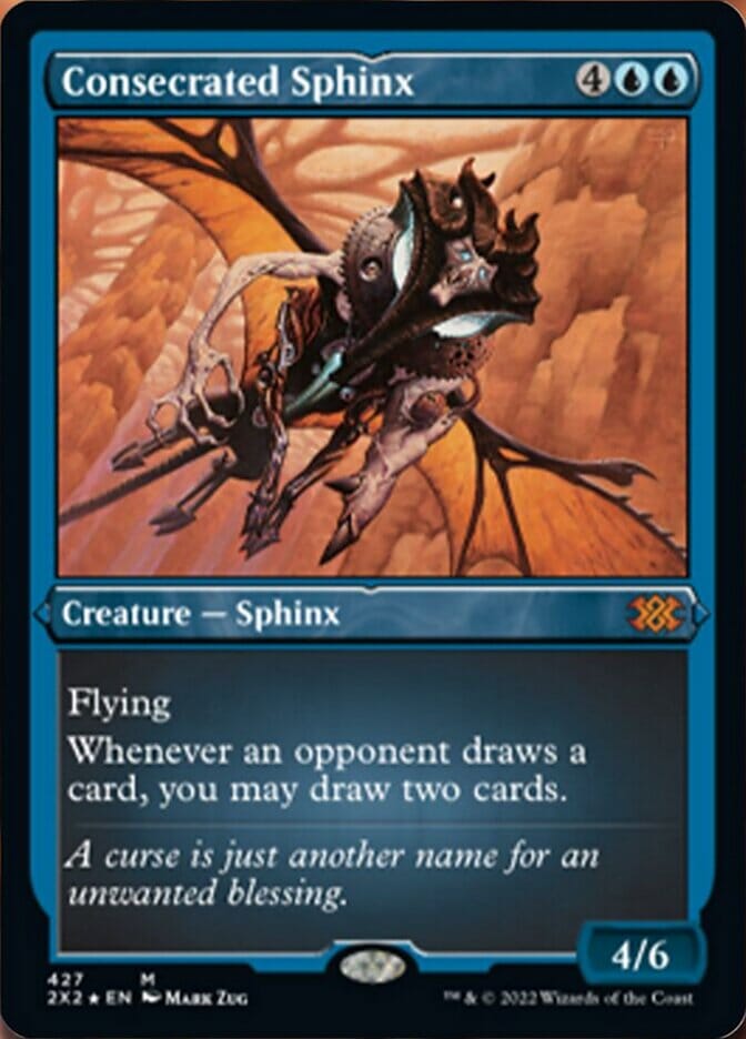Consecrated Sphinx (Foil Etched) [Double Masters 2022] MTG Single Magic: The Gathering  | Multizone: Comics And Games