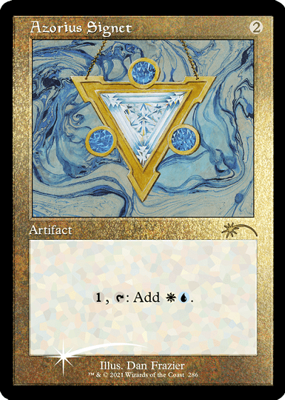Azorius Signet (Retro) (Foil Etched) [Secret Lair Drop Series] MTG Single Magic: The Gathering  | Multizone: Comics And Games