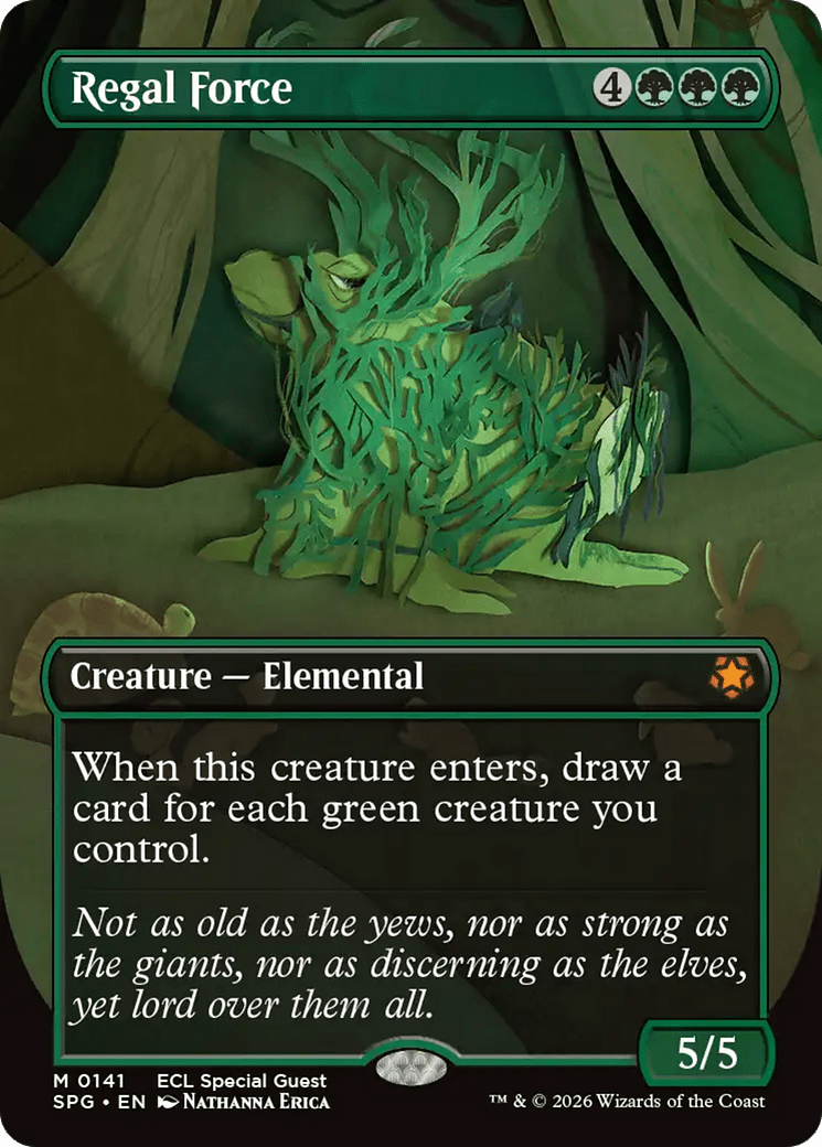 Regal Force (Borderless) [Lorwyn Eclipsed Special Guests] MTG Single Magic: The Gathering  | Multizone: Comics And Games