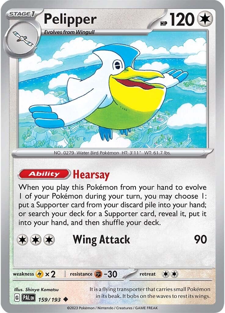 Pelipper (159/193) [Scarlet & Violet: Paldea Evolved] Pokemon Single Pokémon  | Multizone: Comics And Games