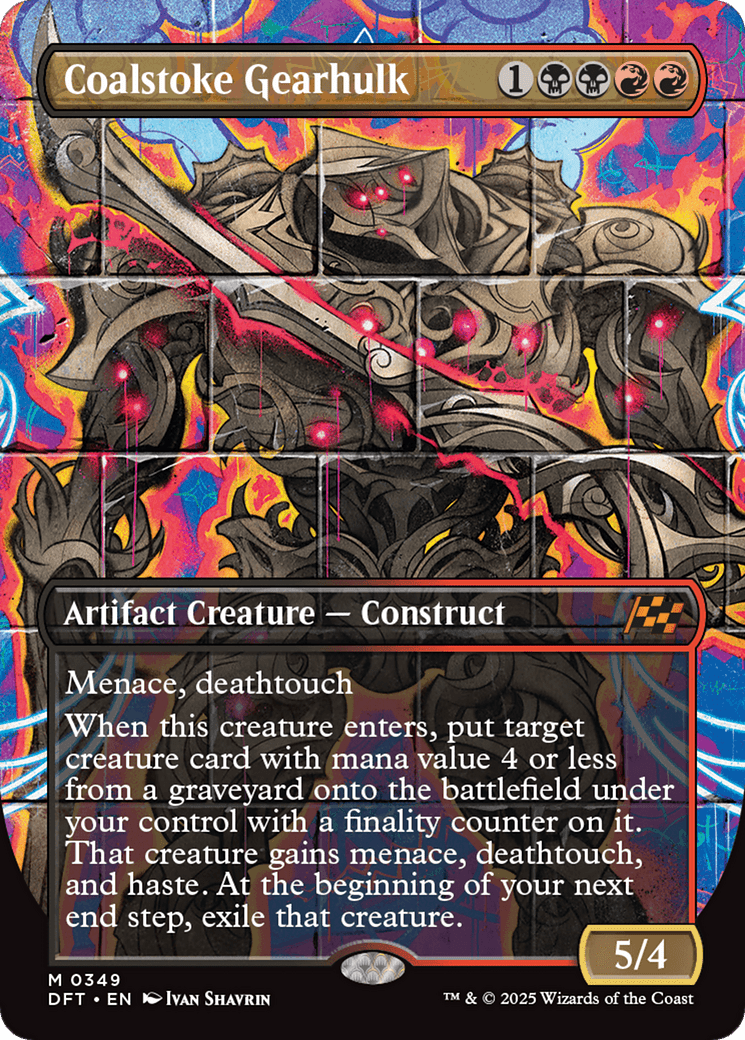 Coalstoke Gearhulk (Borderless) [Aetherdrift] MTG Single Magic: The Gathering  | Multizone: Comics And Games