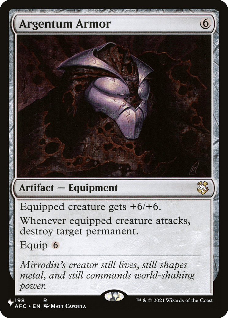 Argentum Armor [The List] MTG Single Magic: The Gathering  | Multizone: Comics And Games