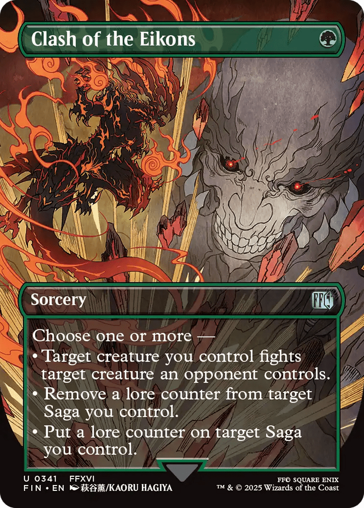 Clash of the Eikons (Borderless) [FINAL FANTASY] MTG Single Magic: The Gathering  | Multizone: Comics And Games