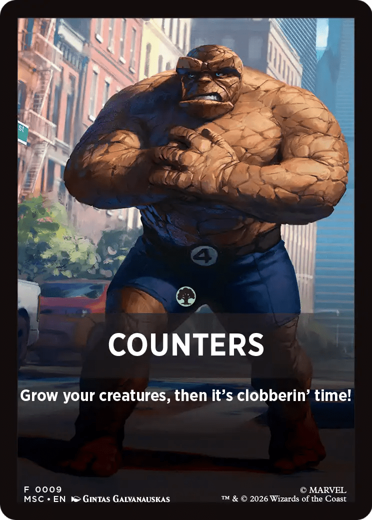 Counters Theme Card [Marvel Super Heroes Commander] MTG Single Magic: The Gathering  | Multizone: Comics And Games