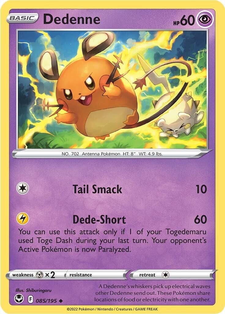 Dedenne (085/195) [Sword & Shield: Silver Tempest] Pokemon Single Pokémon  | Multizone: Comics And Games