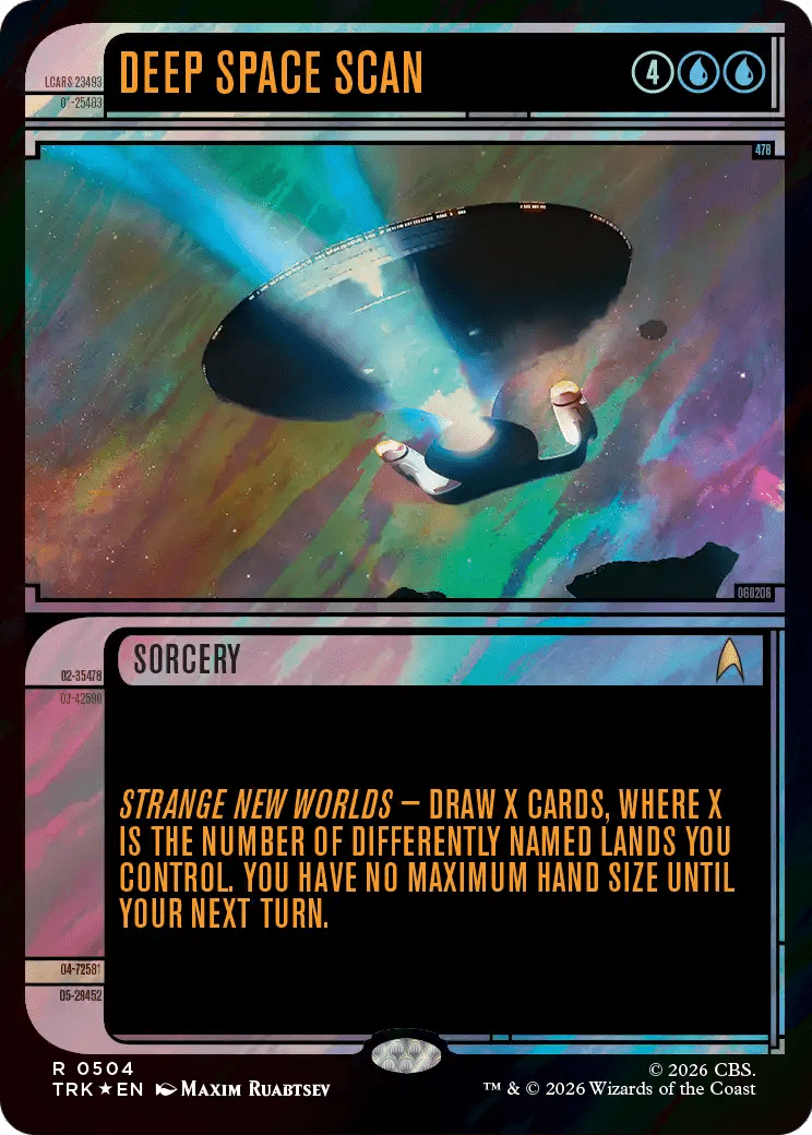 Deep Space Scan (Showcase) (Surge Foil) [Star Trek] MTG Single Magic: The Gathering  | Multizone: Comics And Games