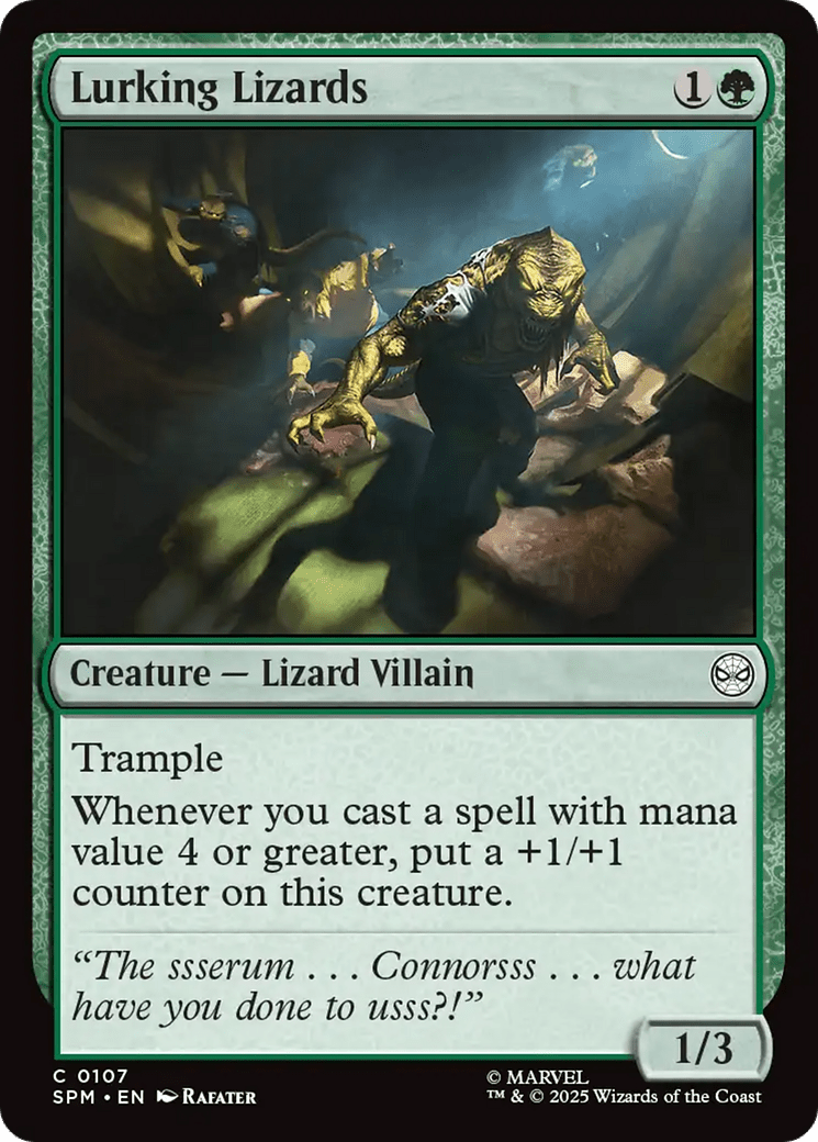 Lurking Lizards [Marvel's Spider-Man] MTG Single Magic: The Gathering  | Multizone: Comics And Games