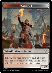 Warrior // Zombie Double-Sided Token [March of the Machine Tokens] MTG Single Magic: The Gathering  | Multizone: Comics And Games
