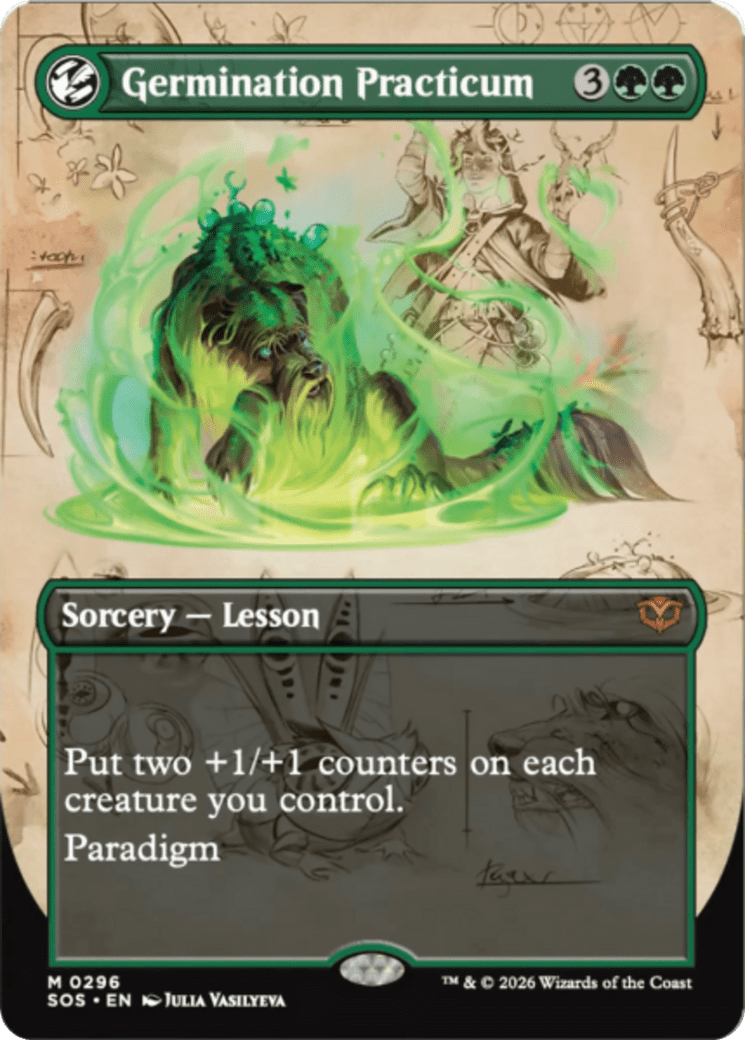 Germination Practicum (Borderless) [Secrets of Strixhaven] MTG Single Magic: The Gathering  | Multizone: Comics And Games