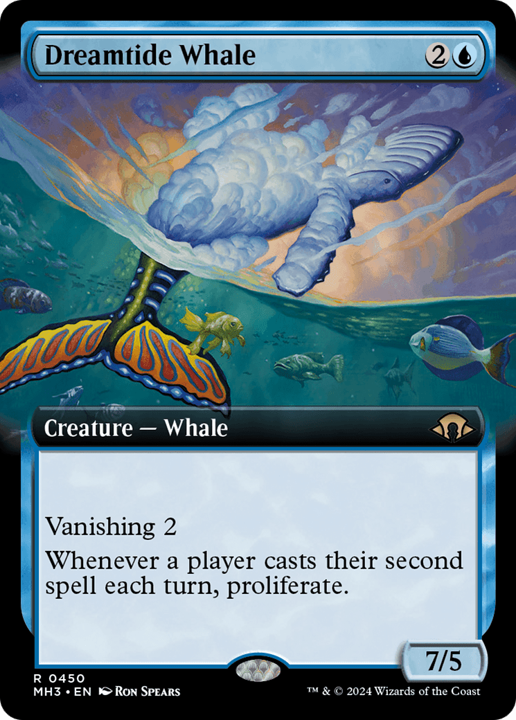 Dreamtide Whale (Extended Art) [Modern Horizons 3] MTG Single Magic: The Gathering  | Multizone: Comics And Games