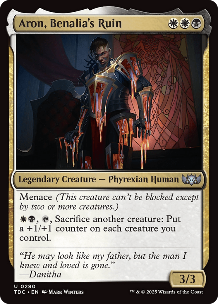 Aron, Benalia's Ruin [Tarkir: Dragonstorm Commander] MTG Single Magic: The Gathering  | Multizone: Comics And Games